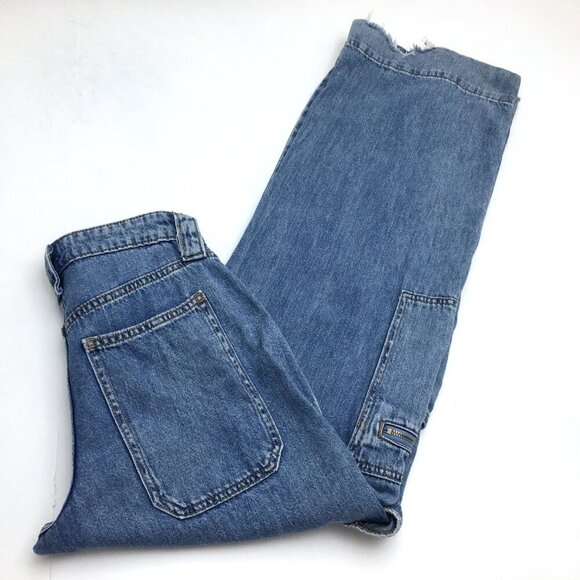 Wild Fable Jeans Wide Leg Y2K Retro Cargo Stretch size 2 length 32" - Picture 10 of 10